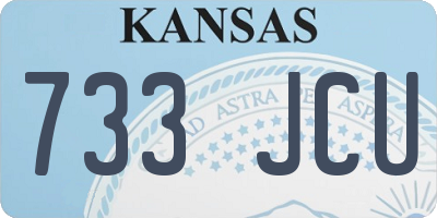 KS license plate 733JCU