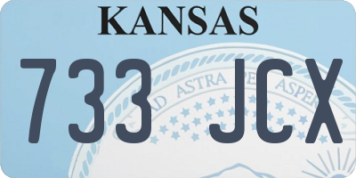 KS license plate 733JCX