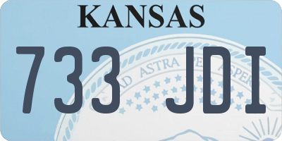 KS license plate 733JDI
