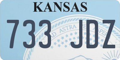 KS license plate 733JDZ