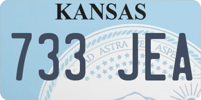 KS license plate 733JEA