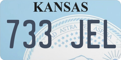 KS license plate 733JEL