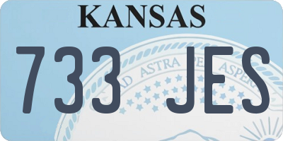KS license plate 733JES