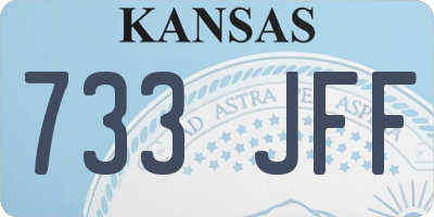 KS license plate 733JFF