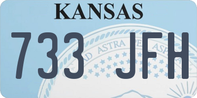 KS license plate 733JFH