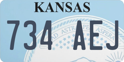 KS license plate 734AEJ