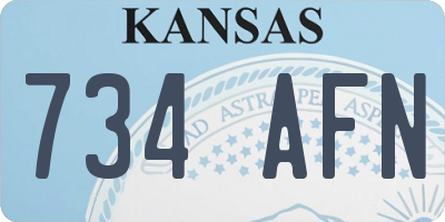 KS license plate 734AFN
