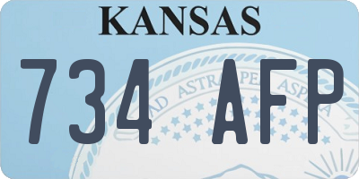 KS license plate 734AFP