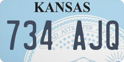 KS license plate 734AJQ