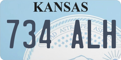 KS license plate 734ALH