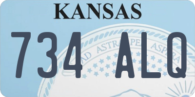 KS license plate 734ALQ