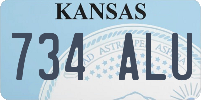 KS license plate 734ALU