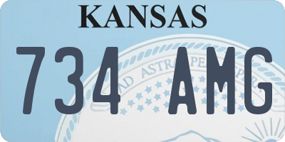 KS license plate 734AMG