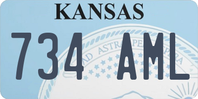 KS license plate 734AML