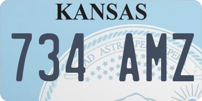 KS license plate 734AMZ