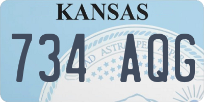 KS license plate 734AQG