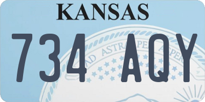 KS license plate 734AQY