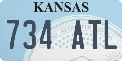 KS license plate 734ATL