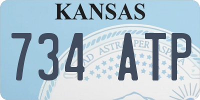 KS license plate 734ATP
