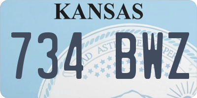 KS license plate 734BWZ