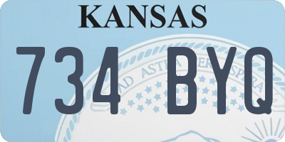 KS license plate 734BYQ