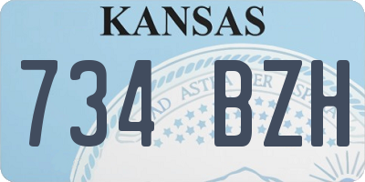KS license plate 734BZH