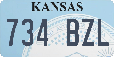 KS license plate 734BZL