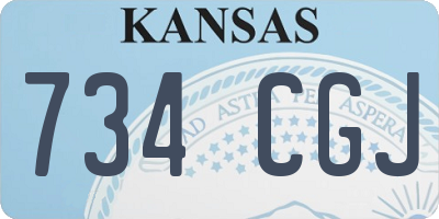 KS license plate 734CGJ