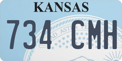 KS license plate 734CMH