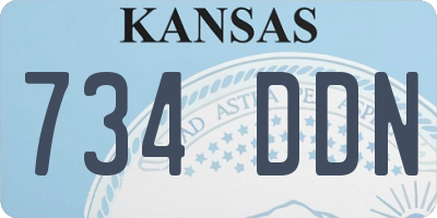 KS license plate 734DDN