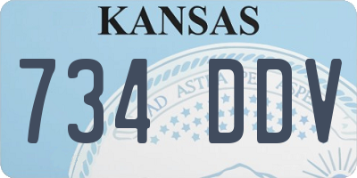 KS license plate 734DDV