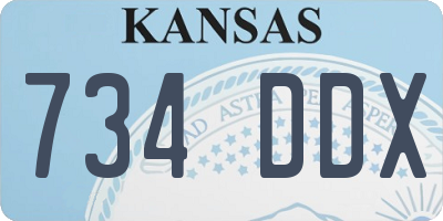 KS license plate 734DDX
