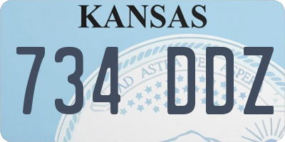 KS license plate 734DDZ