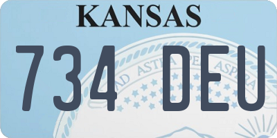 KS license plate 734DEU