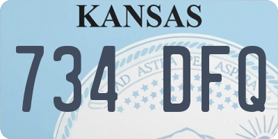 KS license plate 734DFQ