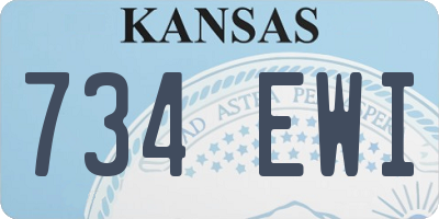 KS license plate 734EWI
