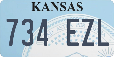 KS license plate 734EZL