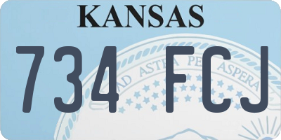 KS license plate 734FCJ