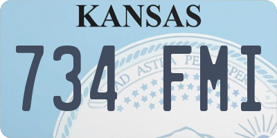 KS license plate 734FMI