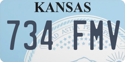 KS license plate 734FMV