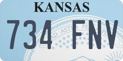 KS license plate 734FNV