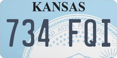KS license plate 734FQI