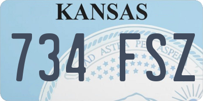 KS license plate 734FSZ