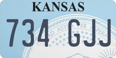 KS license plate 734GJJ