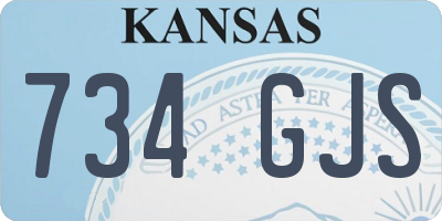 KS license plate 734GJS
