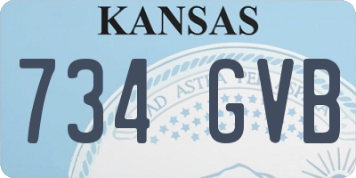 KS license plate 734GVB