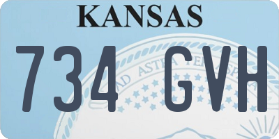 KS license plate 734GVH