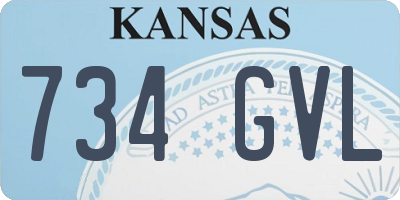 KS license plate 734GVL