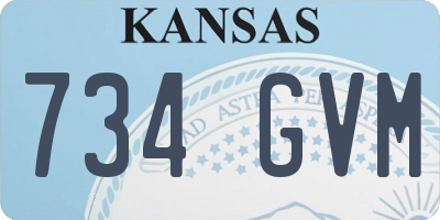 KS license plate 734GVM