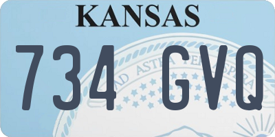 KS license plate 734GVQ